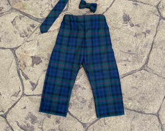 Baird Tartan Trews and Tie/Bow Tie Set, Trousers, Pants, Babies/Children