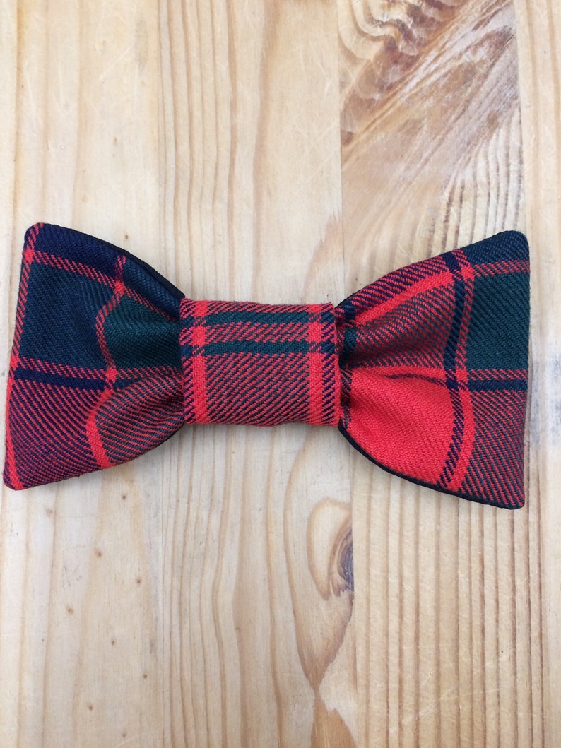 Robertson Tartan Pinafore Dress and Hair Bow image 4