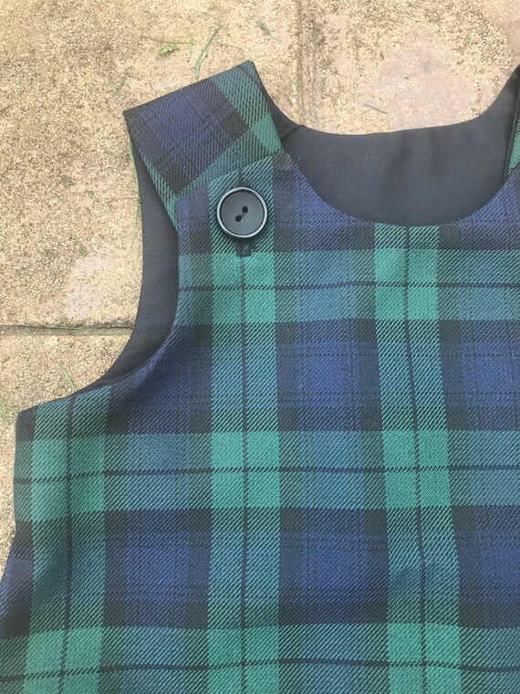 Black Watch Tartan Pinafore Dress - Etsy