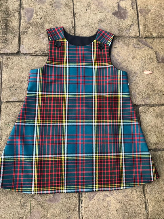 Girls tartan pinafore online