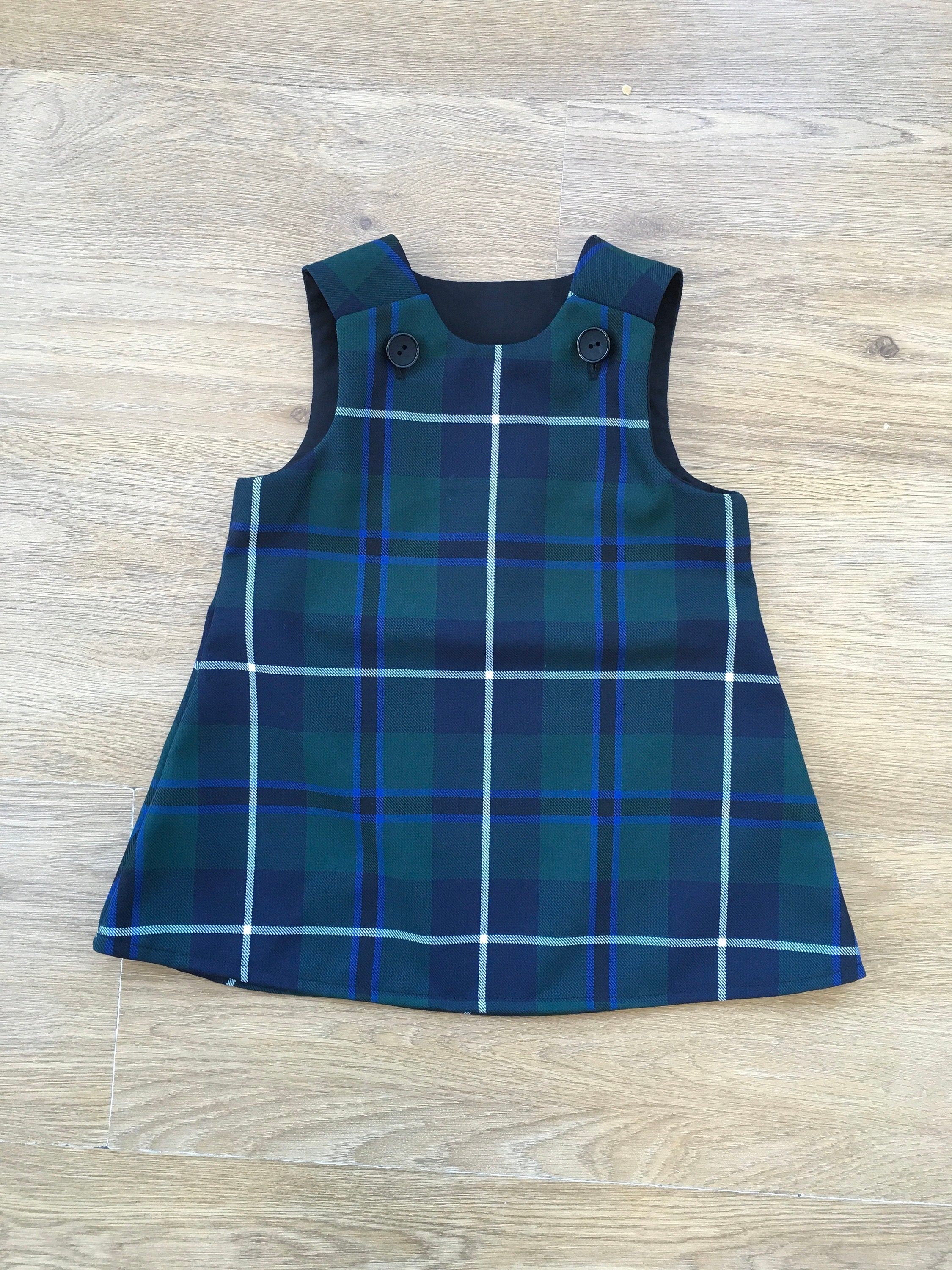 Douglas Tartan Pinafore Dress and Hair Bow - Etsy