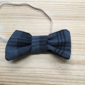 Grey Granite Tartan Kilt and Bow Tie for babies , children image 2