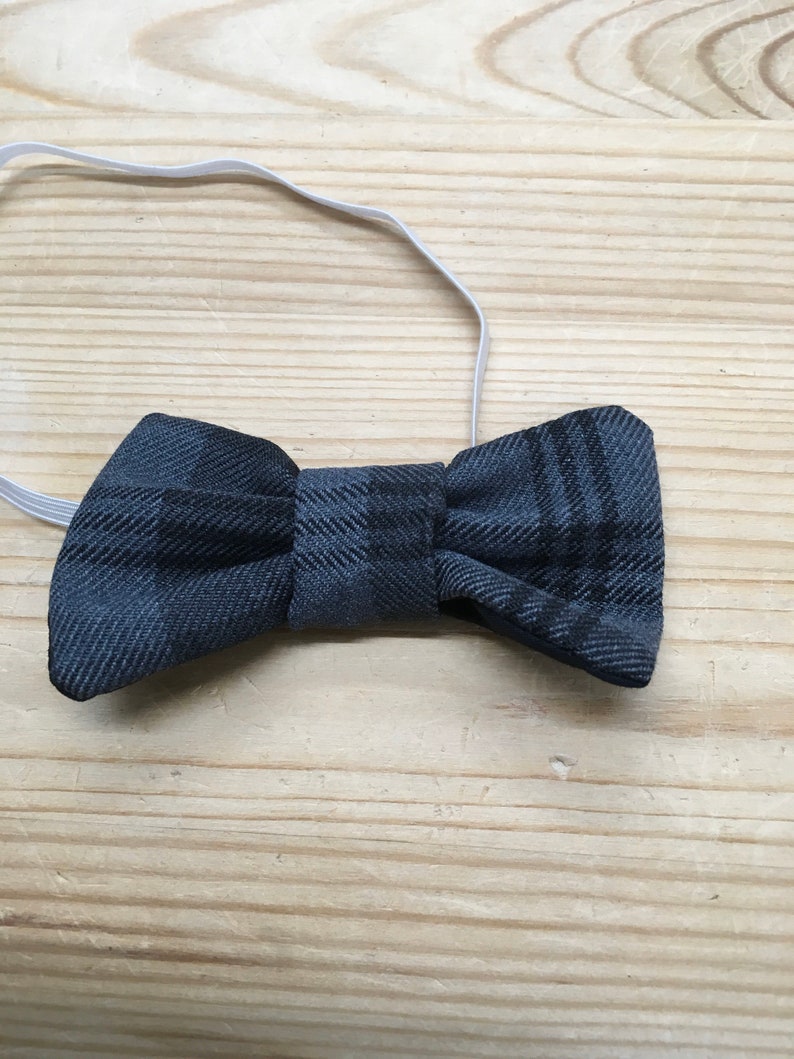 Grey Granite Tartan Kilt and Bow Tie for babies , children image 2