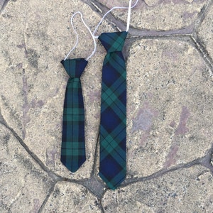 Black watch Tartan Tie, Toddler, Kids