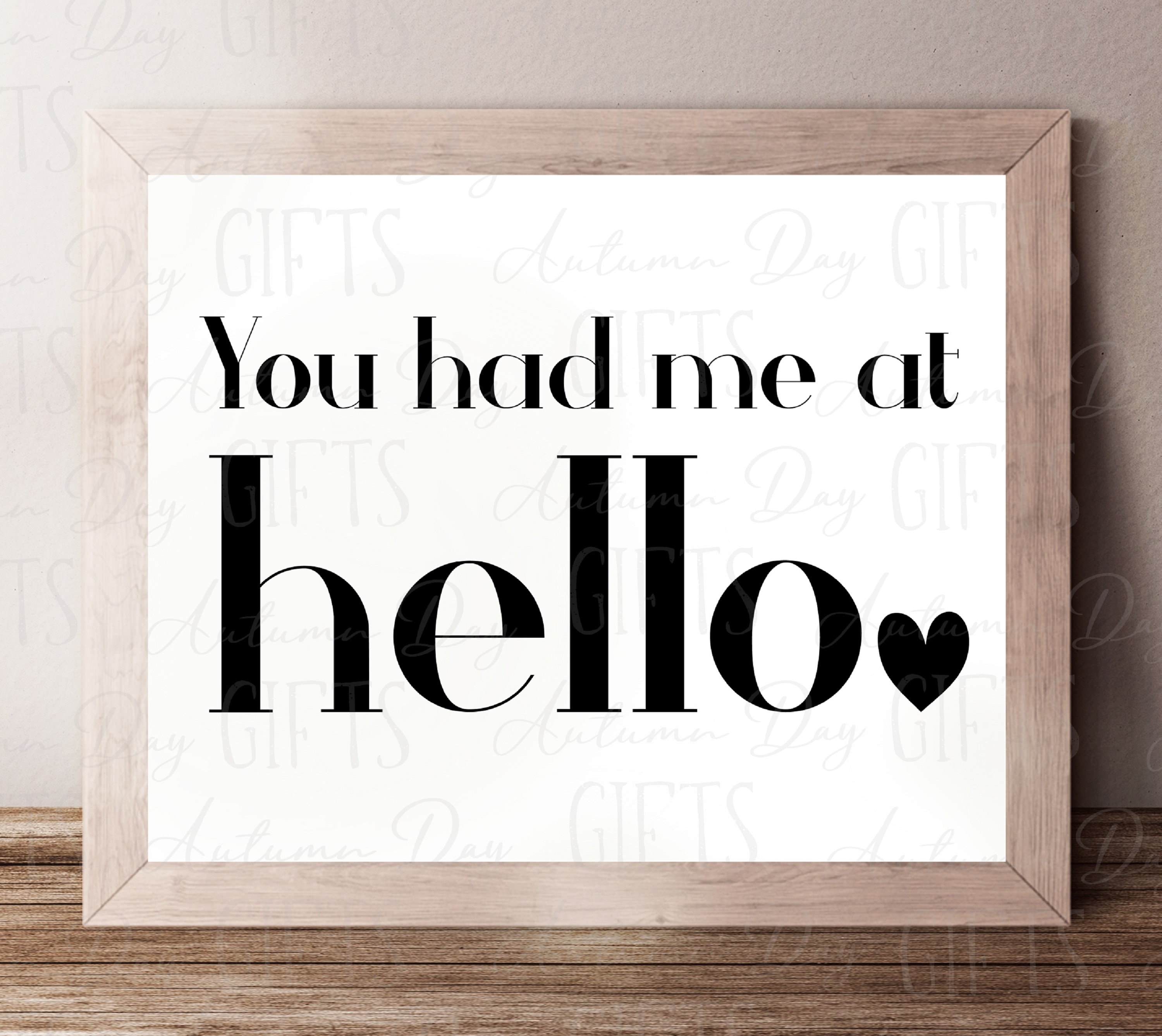 You had me at hello png you had me at hello print Etsy
