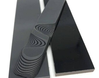 G10 Knife Handle Scale micarta 1/8" x 3" x 6" black material
