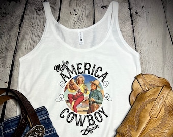 Make America Cowboy Again,Cowboy T-shirt,Cowboy,Western T-shirt, Western Apparel,Cowgirl,America,