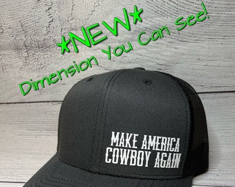 Make America Cowboy Again, Ball Cap, Cowboy,Western T-shirt, Western Apparel,Cowgirl,America,Cowboy Hoodie,Decal