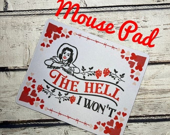 The Hell I Won't,Sticker,Country Girl,Trendy Western Vintage,Saddle Up,Western Cowgirls,Western Stickers,Cute Stickers,Sassy,