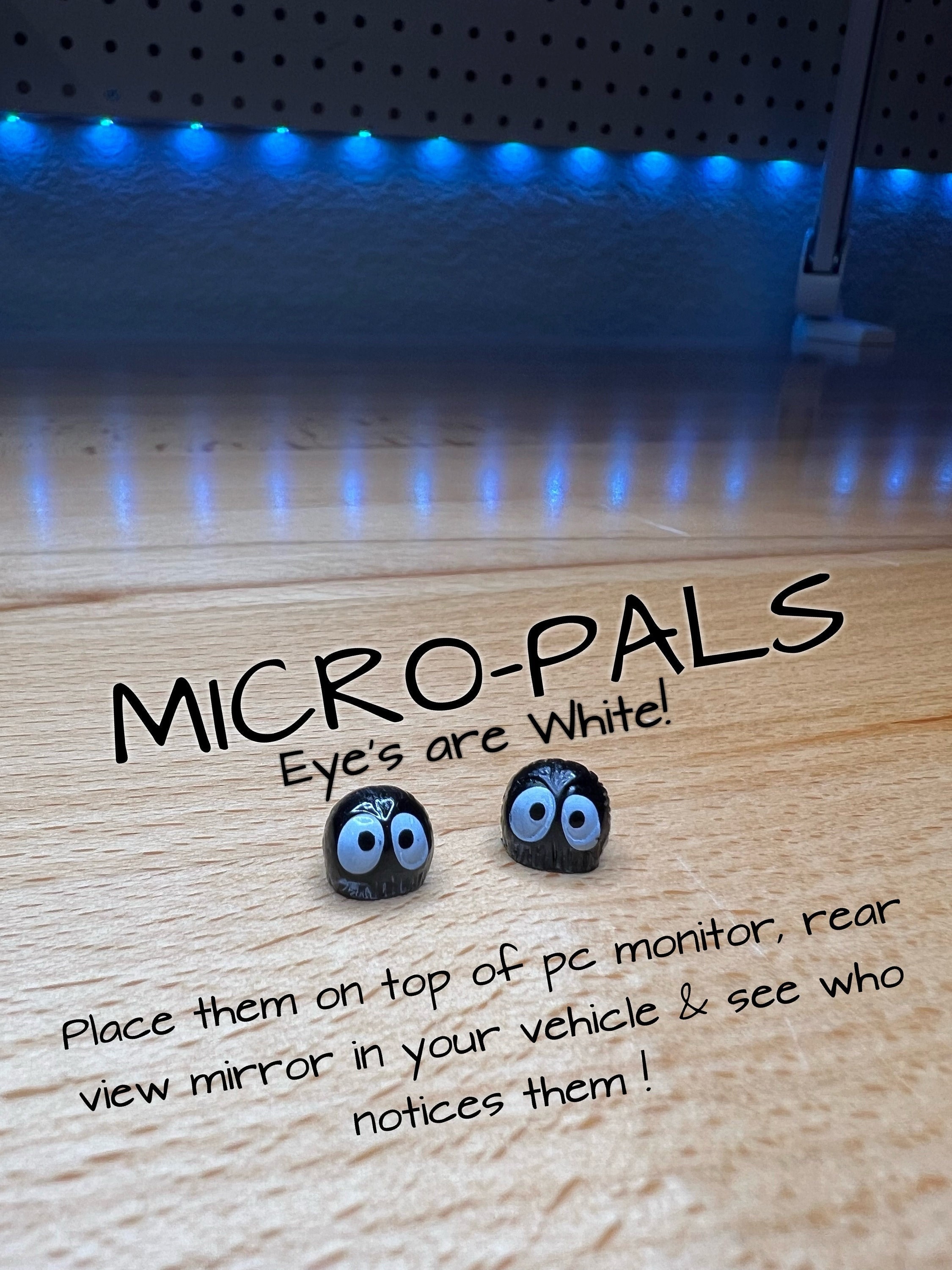 4PK MICRO-PALS, Car Interior, Rearview Mirror, Vehicle Accessories, Cute Home Accessories, Stocking stuffers, Weird Gifts, Fun Gifts