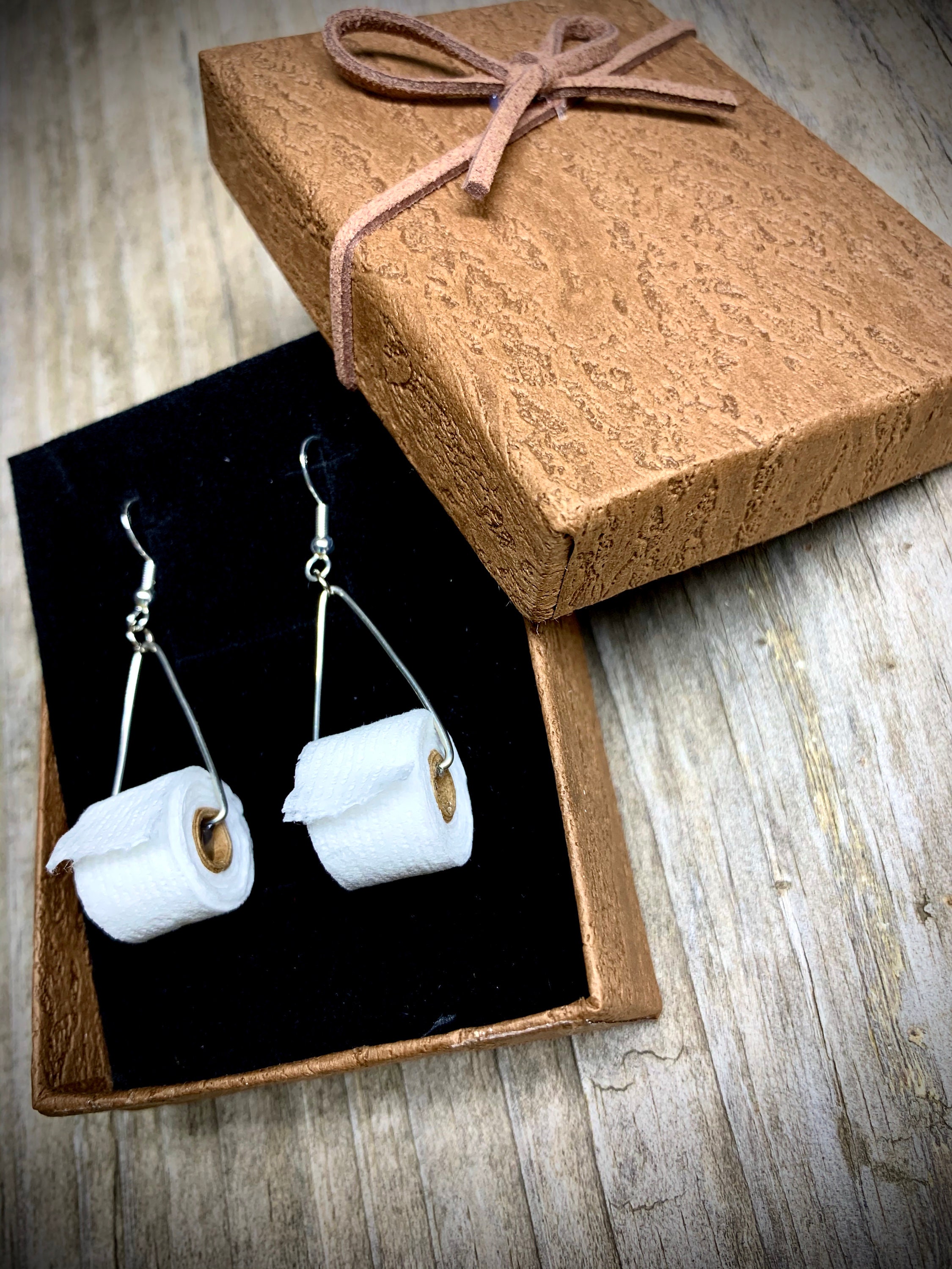 1 Pair Fashion Jewelry Earrings Personality Toilet Paper Roll Earrings Women's E - Foto 7