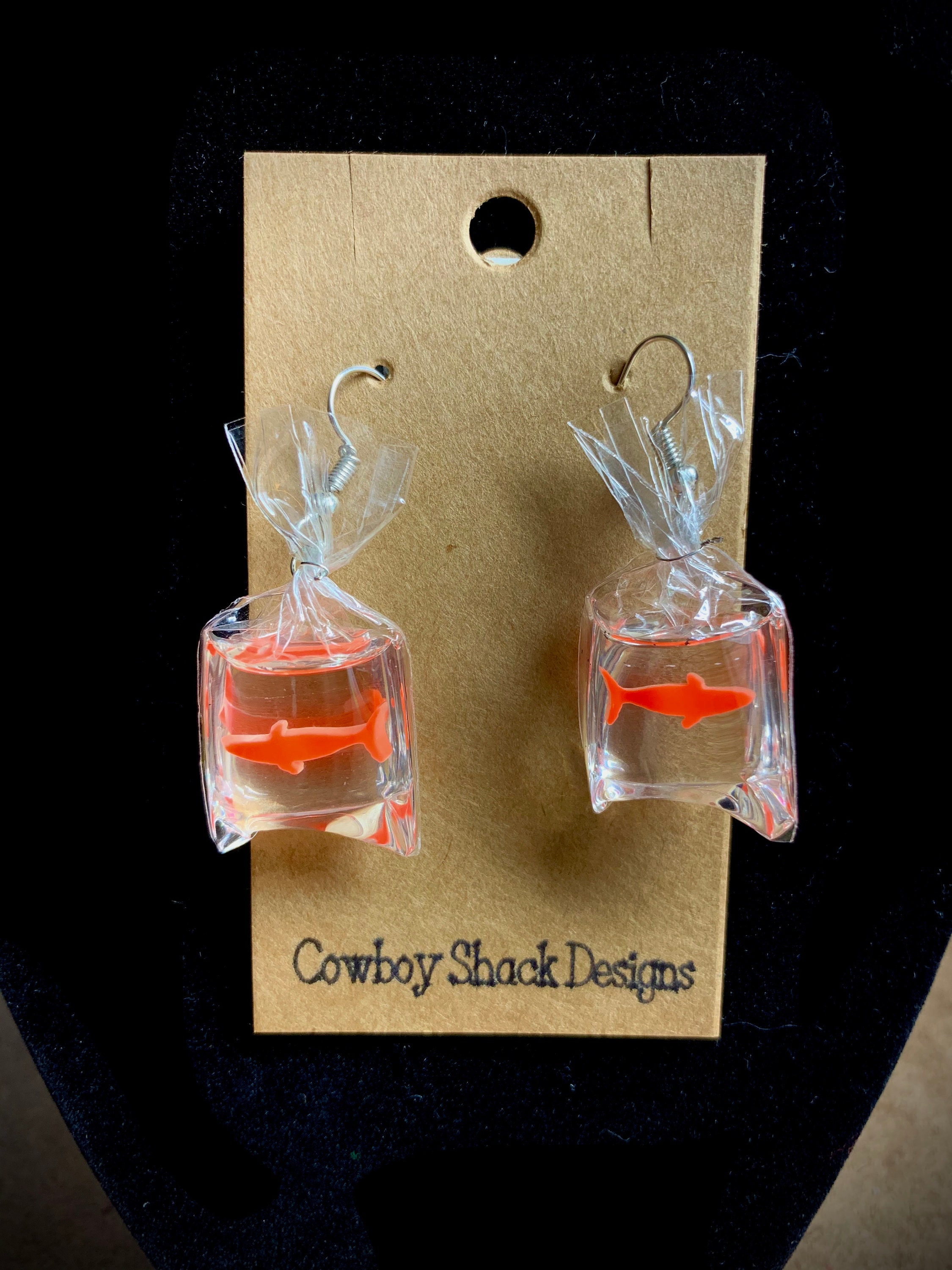 Gold Fish Earrings,Gold Fish.Unique Earrings,Weird Earrings,Dangle & …