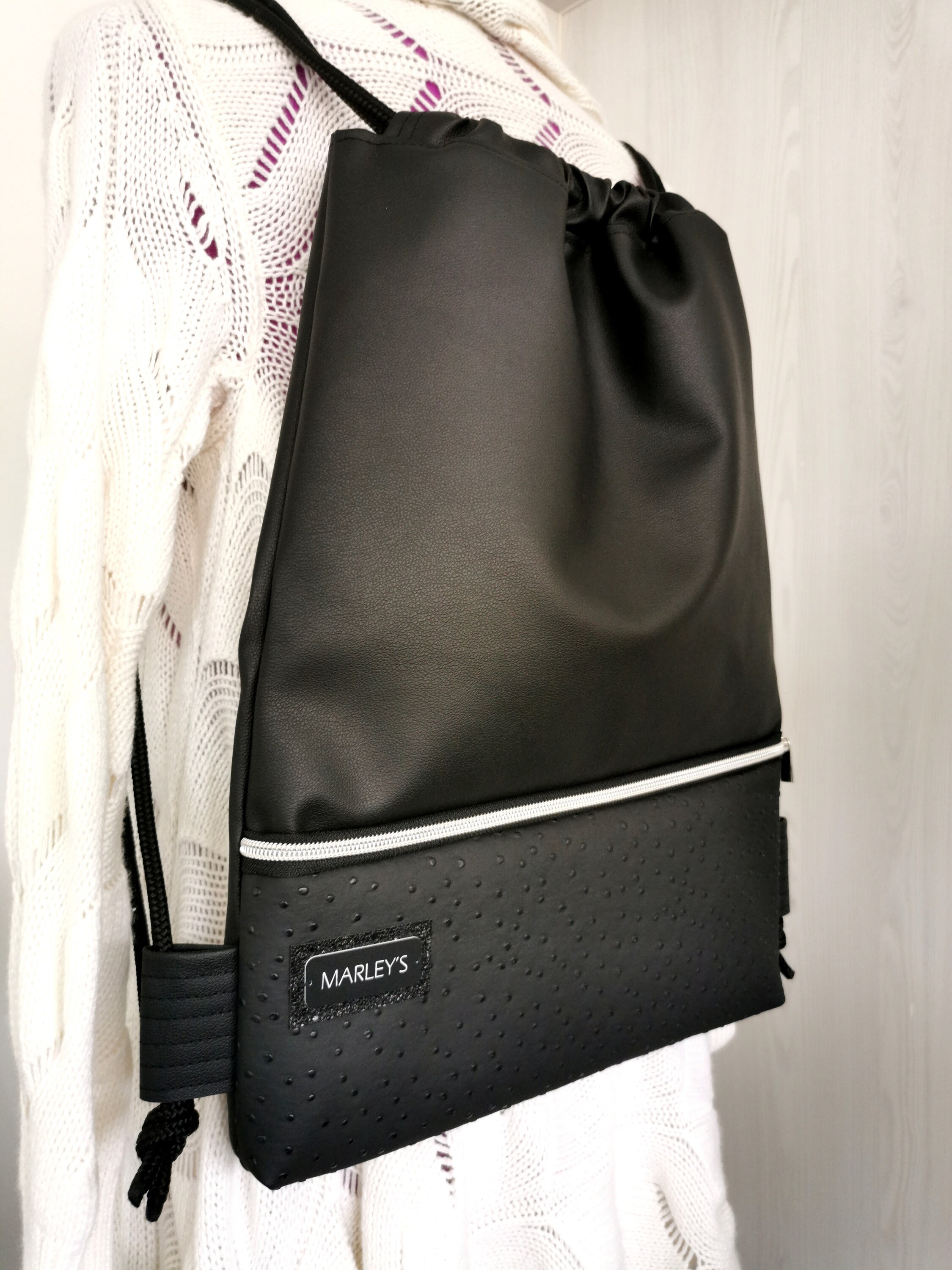drawstring backpack purse