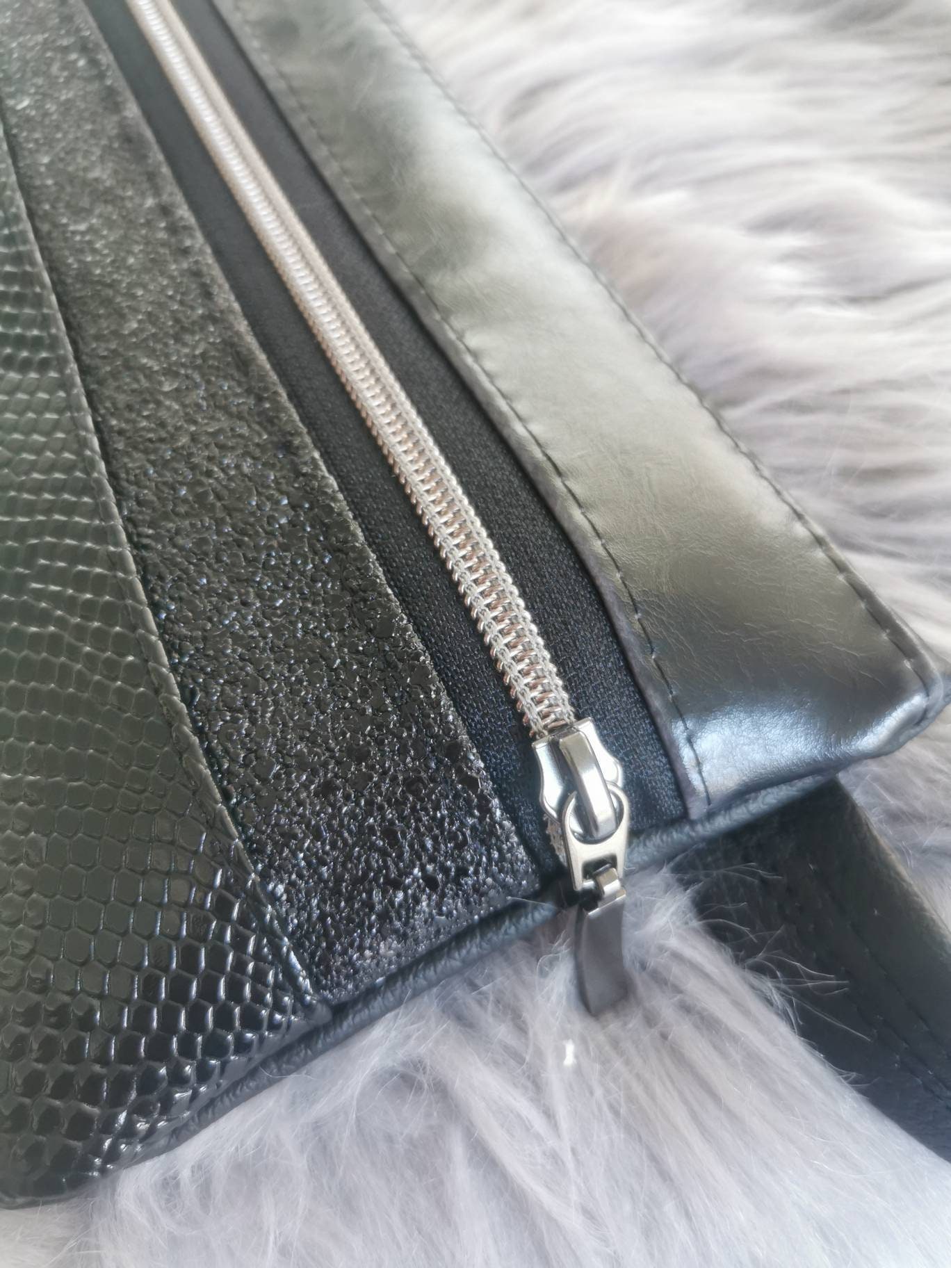 Bolso cinturón negro diseñador mujer, Bolso riñonera negro para mujer