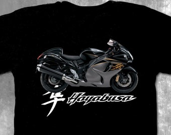 Maglietta da motociclista Hayabusa, stampata negli Stati Uniti, ispirata a Suzuki
