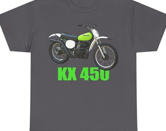 Camiseta de moto de cross Kawasaki KX 450 Classic, impresa en EE. UU.
