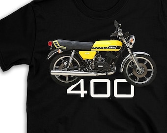 For Yamaha RD400 Kenny Roberts Yellow  Motorcycle  T Shirt, Printed & Dispatched USA