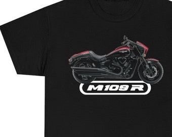 Suzuki M109 Unisex Heavy Cotton Motorcycle T Shirt, impresa y enviada desde Miami EE. UU.