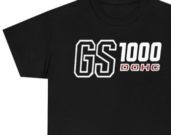 Suzuki GS1000 Unisex Heavy Cotton Motorcycle T Shirt, Printed & Dispatched from Miami USA