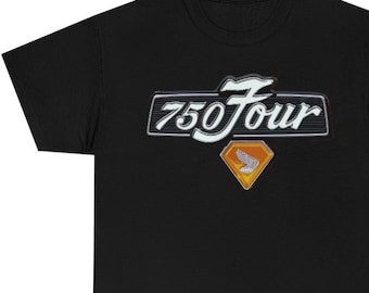 Honda CB750 Unisex Heavy Cotton Motorcycle T Shirt, impresa y enviada desde Miami EE. UU.