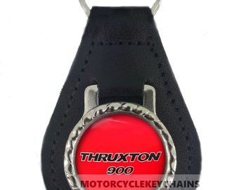 Triumph Vitesse MK2 Rectangle Black Leather Keyring