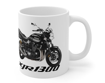 Yamaha XJR 1300 Motocicleta Cerámica Taza de café 11oz, Impreso en ESTADOS UNIDOS