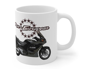 Honda Pan European Motorcycle Ceramic Coffee Mug 11oz, Printed in USA