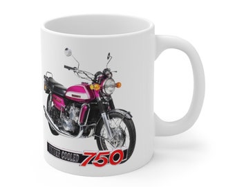 Suzuki GT750 J Classic Japanese Motorcycle Ceramic Coffee Mug 11oz, Printed in USA