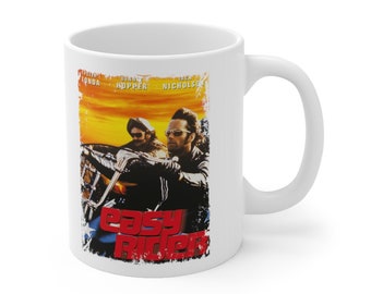 Easy Rider Movie Motorcycle Ceramic Coffee Mug 11oz, Printed in USA