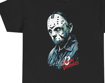 Friday 13th Jason Voorhees Horror Halloween T Shirt, Printed in USA Sizes S to 5XL