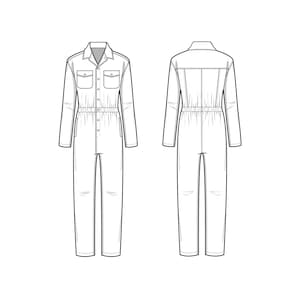 Jumpsuit Flat Drawing