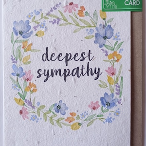Plántame la tarjeta de condolencia más profunda: papel con semillas para cultivar tus propias flores