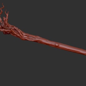Radagast the brown wizards staff 3d model