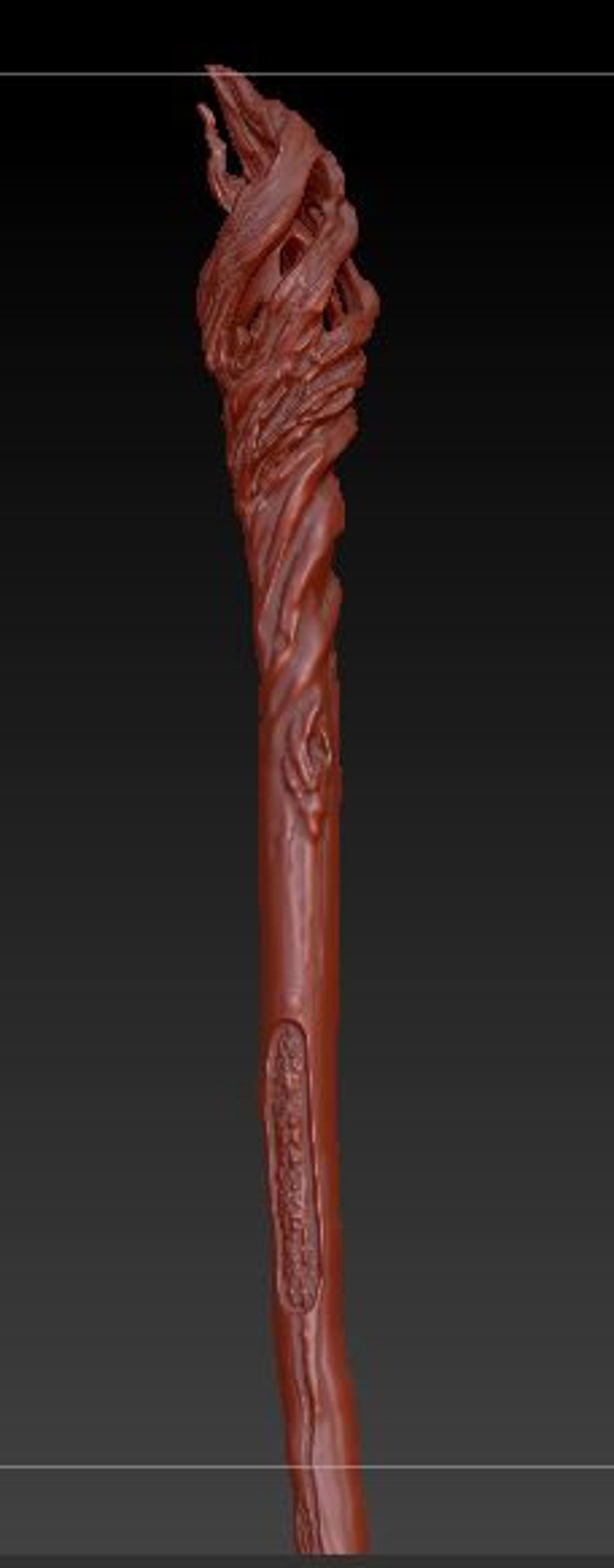 Bâton de Gandalf du modèle 3d de hobbit Etsy