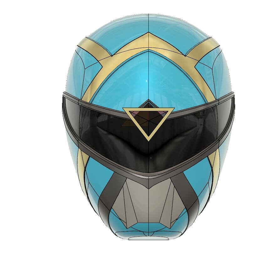 Blue Omega power ranger 3d model