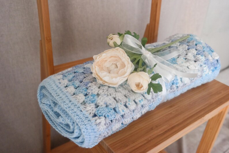 Blue Dreams Baby Blanket Unique and Comfortable Blanket for Etsy