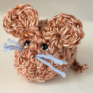 Cat Toy Mouse With Catnip, Catnip Toys, 100% wool in and out, Pet toys, Mice for Cats, Gift for Cat, Pet Supplies, Rat cat toy - red/brown