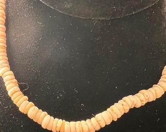 Puka Shell Choker Necklace, Vintage