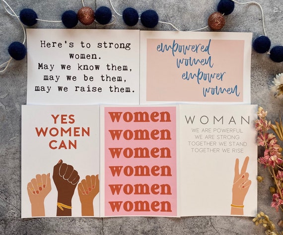 International Womens Day// Postcard Packs// Limited Edition// Empowering  Women Postcards// Strong Women// Women// Postcards// Send Love// -  UK