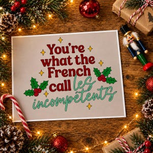 Home Alone Inspired Christmas Print: You’re What The French Call ‘Les Incompetents’