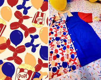 Camisa con botones de payaso de oso de circo - Primaria