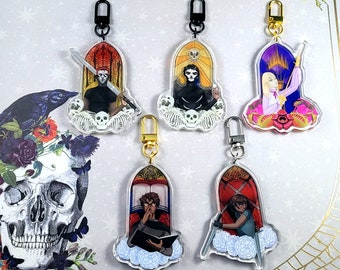 Llaveros de vidrieras simuladas de La Tumba Cerrada