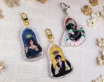 Llaveros de vidrieras de Holly Black