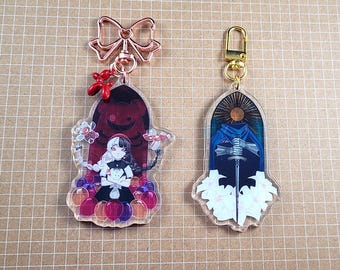 Llaveros con vidrieras simuladas del año 1999