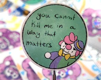 Pegatinas holográficas de Payasos Malditos