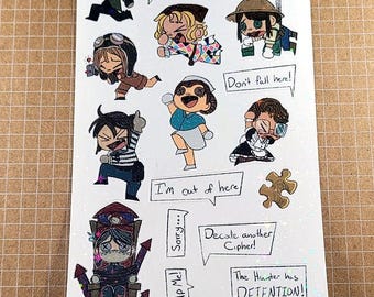 Hoja de pegatinas holográficas de IDV/ Survivor