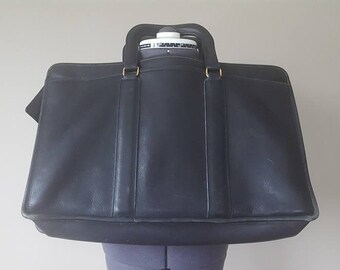 Briefcase / Coach / Black / 17 x 11 x 3