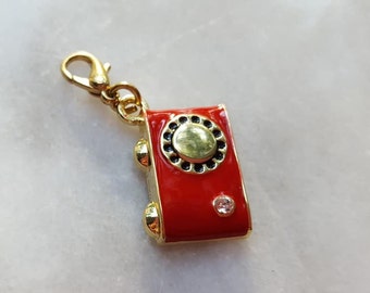 Charm Miniature Red Phone