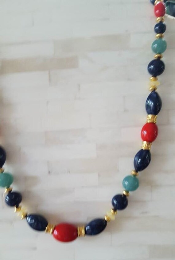 Necklace  Multi-Color Beads - image 3