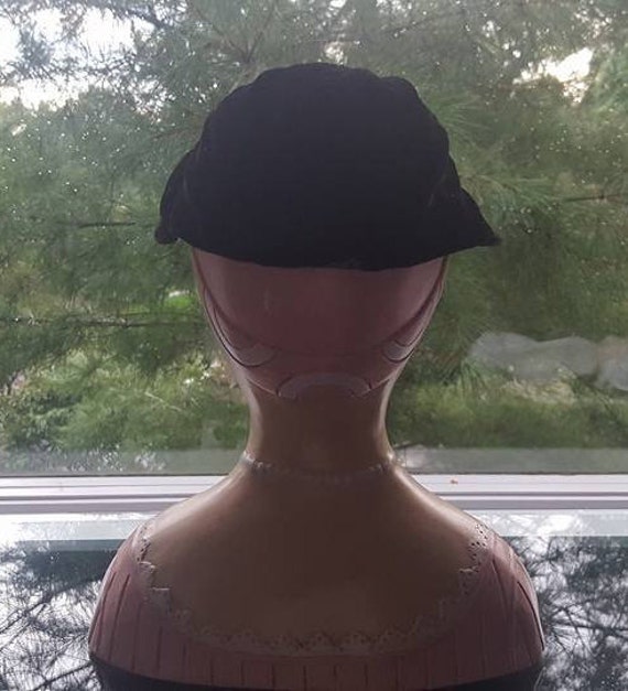 Hat  Black Cap Women's Medium - image 3